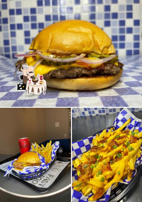 Hambúrguer em Rocks Burger