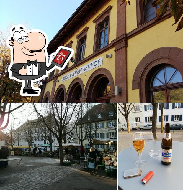 Observa las imágenes donde puedes ver exterior y cerveza en Alter Wiehrebahnhof