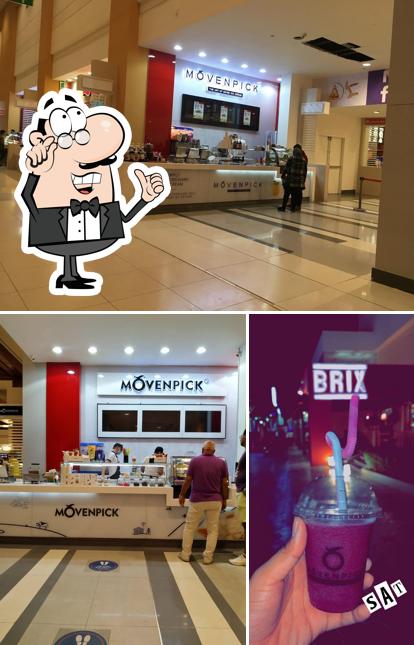 Mövenpick Ice Cream se distingue par sa intérieur et nourriture