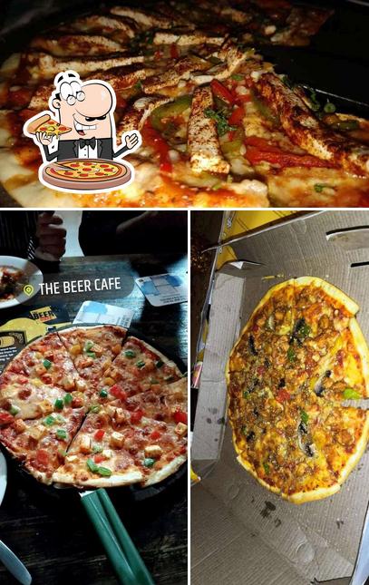 Order pizza at The Beer Café - Biggie