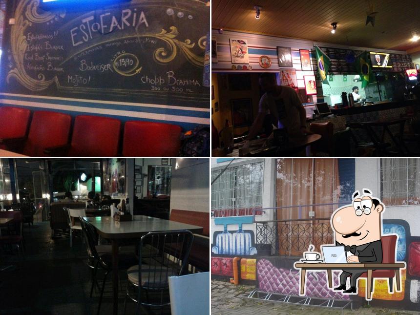 Veja imagens do interior do Estofaria Bar