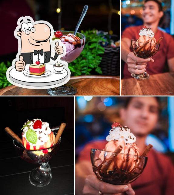 X BURGER AND XANADU provê uma seleção de pratos doces