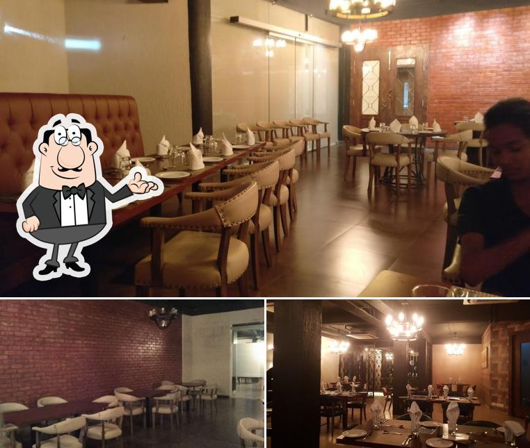 The interior of Abis Greens Veg Restaurant