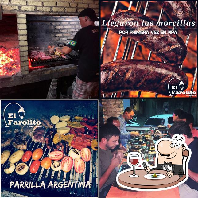 Platos en El Farolito