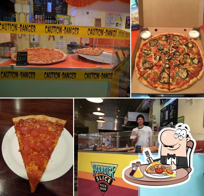 В "Paradise Slice Pizza Shop" вы можете заказать пиццу