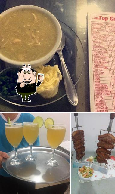 Venha provar diferentes drinques oferecidos no Bar e Churrascaria TopGril