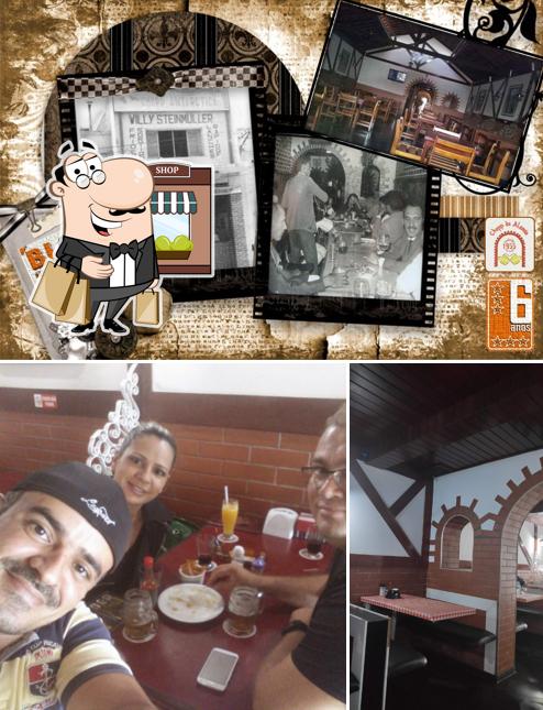 A ilustração do Chopp do alemão Bar & Restaurante’s exterior e balcão de bar