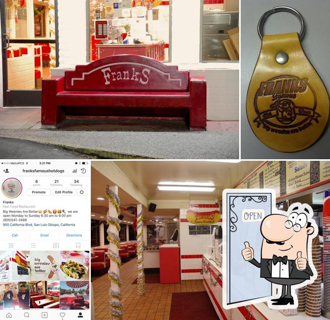 Franks Famous Hot Dogs in San Luis Obispo Restaurant menu and reviews