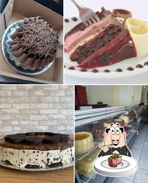 Bolo de chocolate em Doceria Mãos de Fada