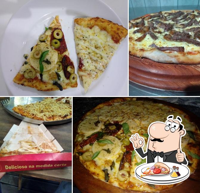 Escolha pizza no La Byanka Pizzaria