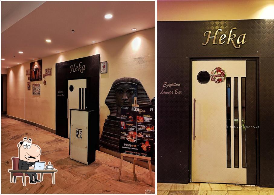 Check out how Heka-Egyptian Lounge Bar looks inside