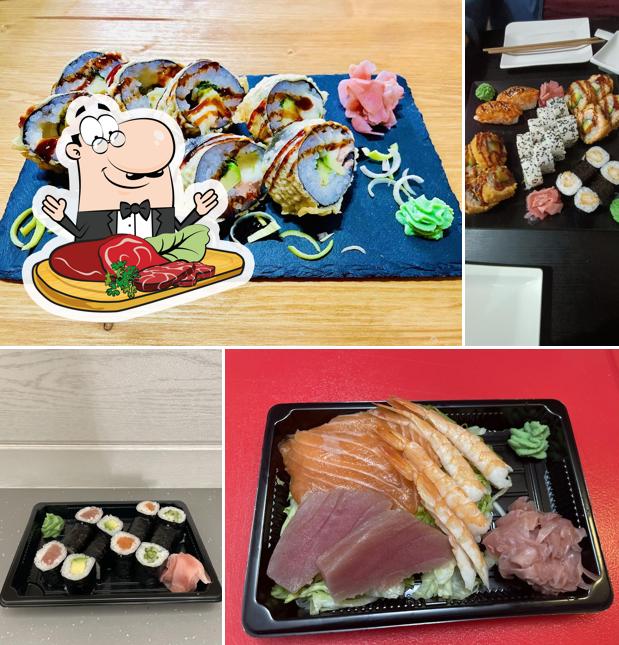 Try out meat meals at Na-ga sushi&wok bar