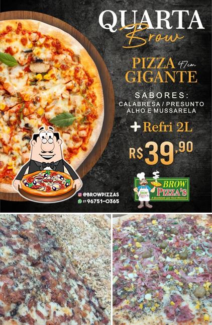 Peça pizza no Brow Pizzas e Esfihas