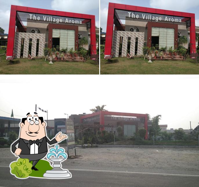 Check out how The Village Aroma - Best Family Restaurants in Amloh, Best Birthday Party Hall in Amloh, Best Kitty Party Hall in Amloh looks outside