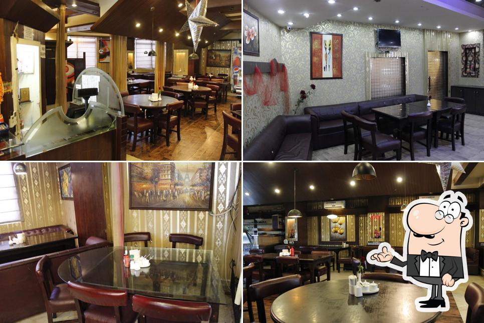 The interior of Aroma Multi Cusine Family Restaurant