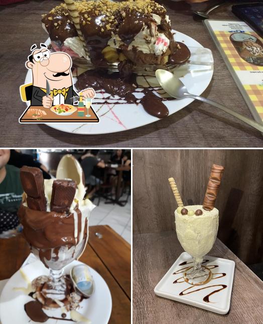 Sorvete em Chocolataria Café Parobé