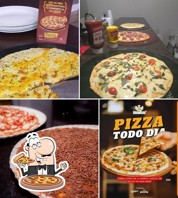 Peça diversos variedades de pizza