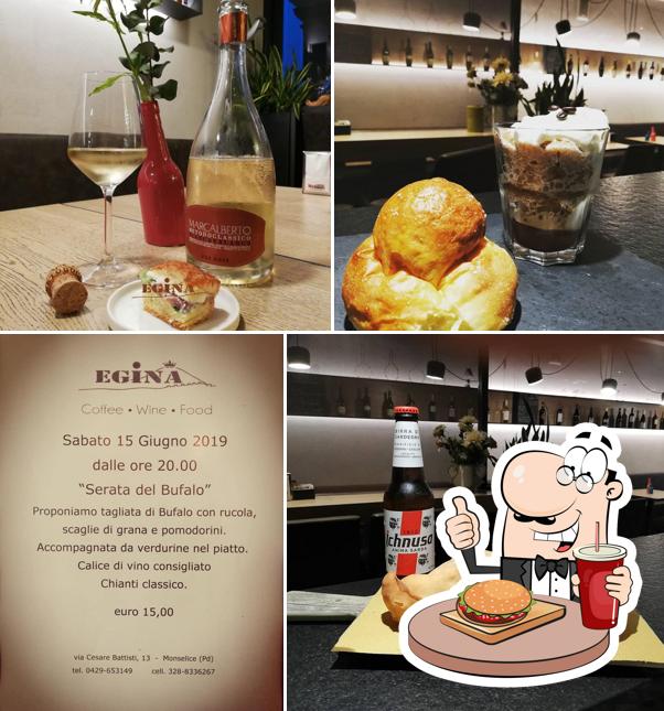 Ordina un hamburger a Egina – Coffee Wine Food