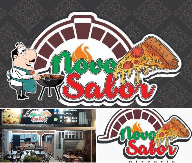 Here's an image of Novo Sabor Pizzaria e Hamburgueria