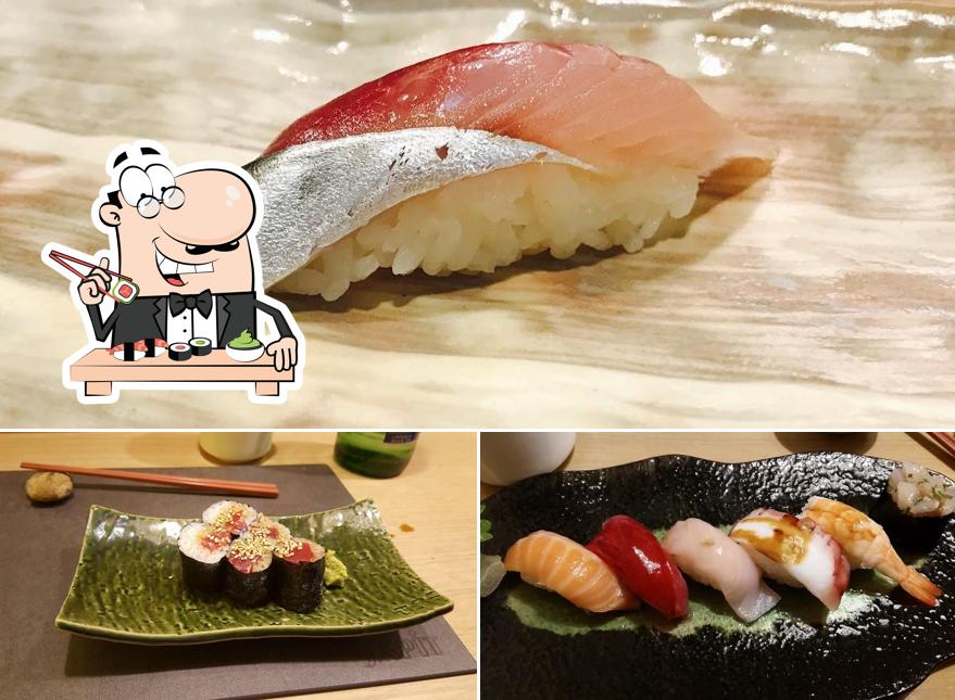 Scegli le diverse opzioni di sushi