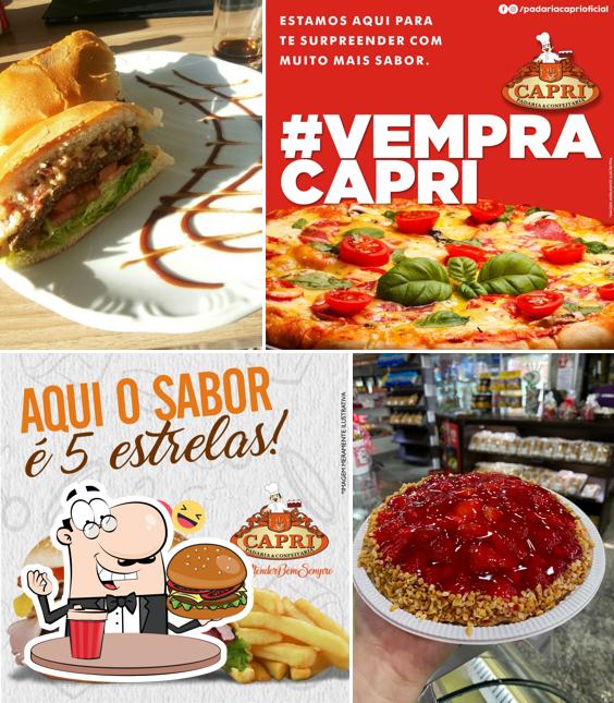 Hambúrguer em Padaria Capri