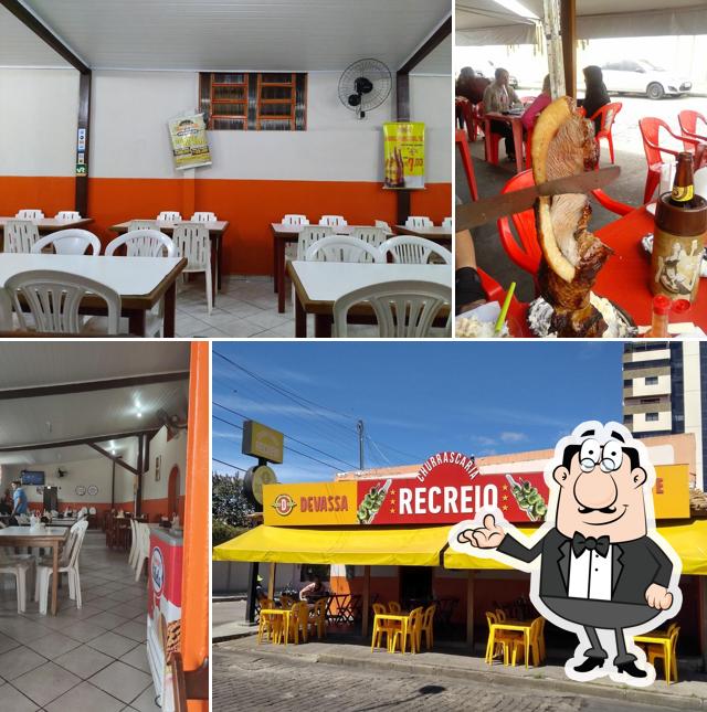 O interior do Churrascaria Recreio