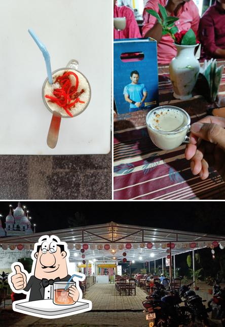 Take a look at the image showing drink and exterior at MOM-O Restro & Cafe