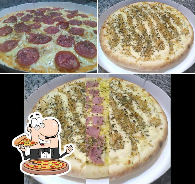 Escolha pizza no Pizza Roast