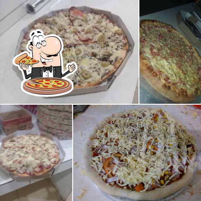 Escolha pizza no Pizzaria do Gordim