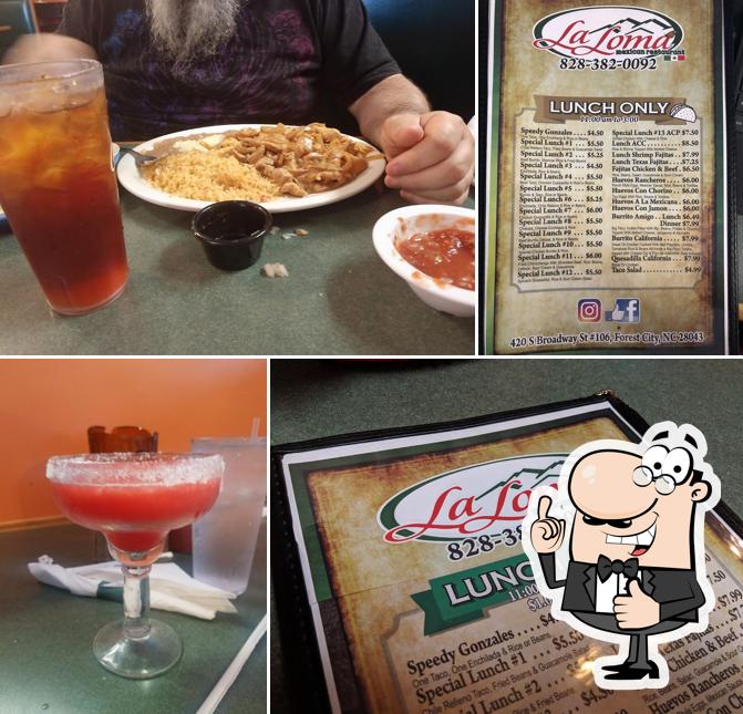 La Loma Mexican Restaurant in Forest City Restaurant menu and reviews
