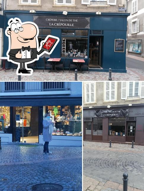 Jetez un coup d’oeil à l’image indiquant la extérieur et intérieur concernant Crêperie Thé Café La Crêpouille Châteauroux