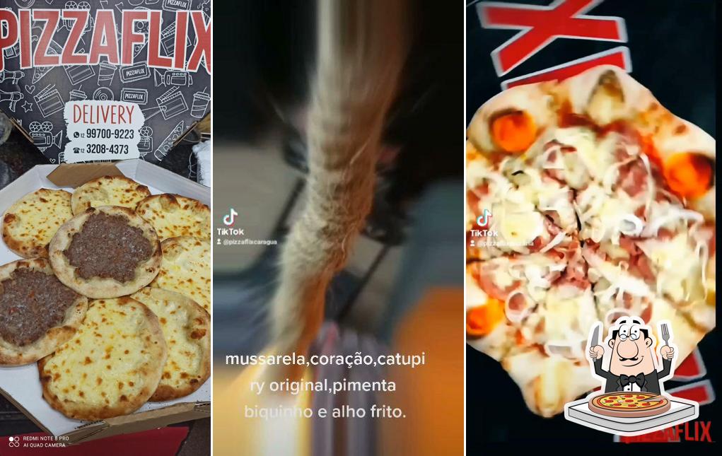 Escolha pizza no Gastrô Pizzacaragua