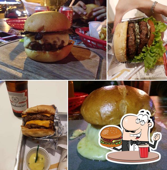 Experimente um hambúrguer no Stunt Burger