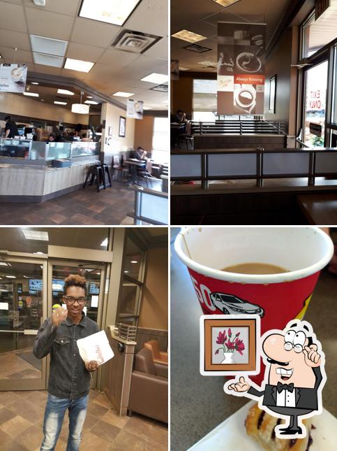 L'intérieur de Tim Hortons