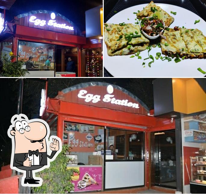 Look at the photo of Egg Station
