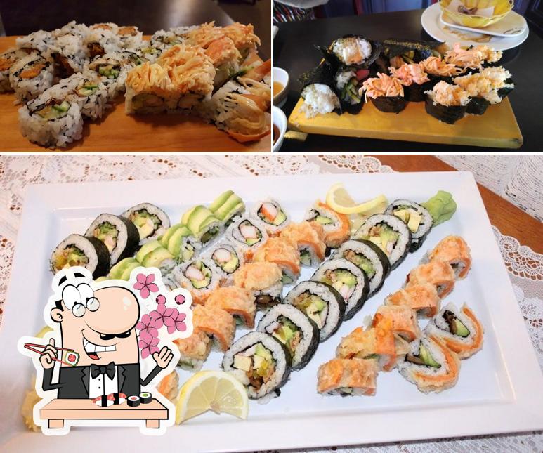 Les sushi sont offerts par Sushi Hama