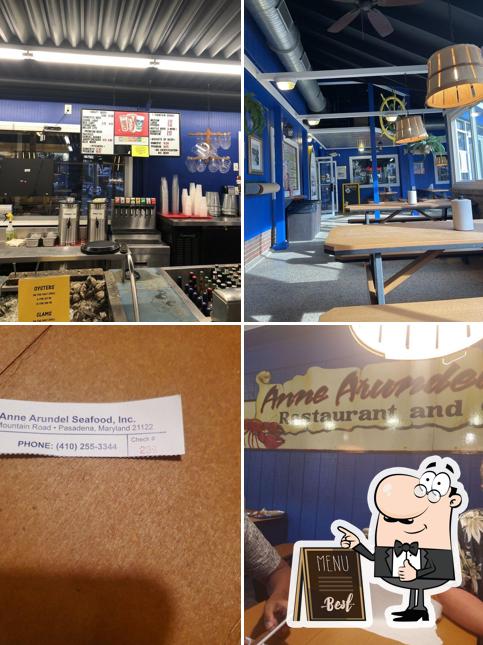 Anne Arundel Seafood in Pasadena Restaurant menu and reviews