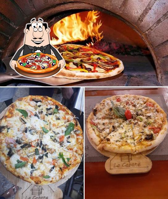 Prenez des pizzas à Restaurant La Cabane