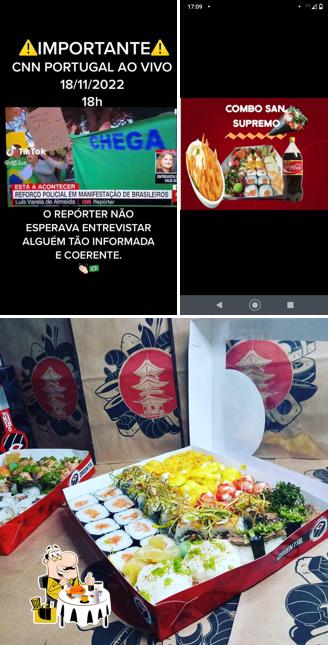 Comida em santsu sushi em Planaltina