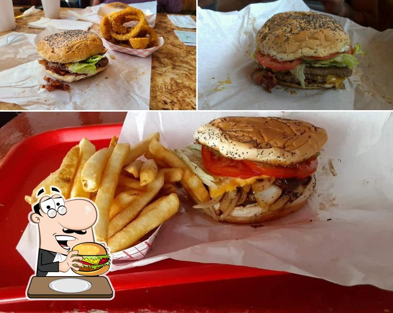 Order a burger at Miller's Cafe