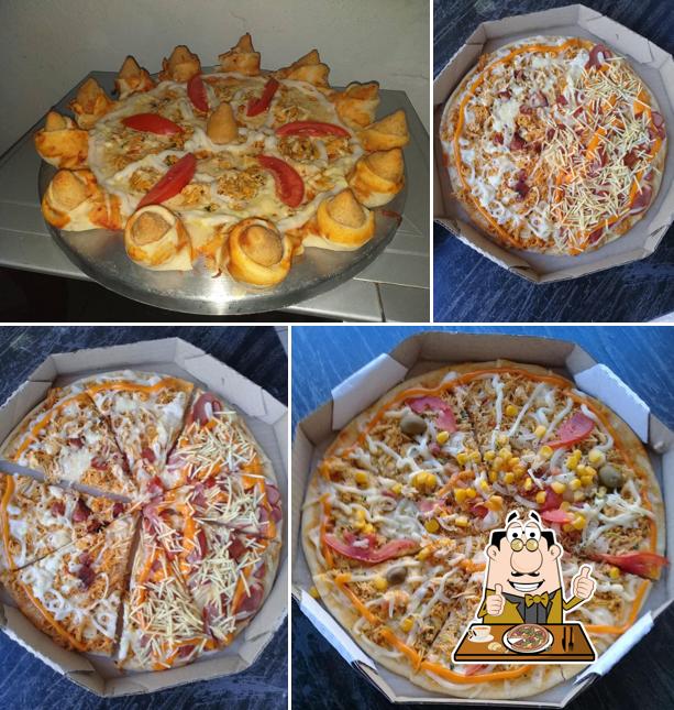 Escolha pizza no Lanche Paulista
