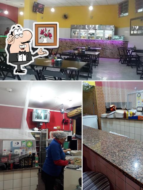 O interior do Pizzaria Almeida