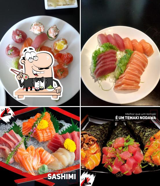 Prove diversas opções de sushi