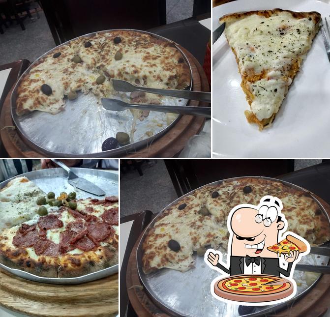 Experimente pizza no NOVO BRAULIO RESTAURANTE LANCHONETE E PIZZARIA