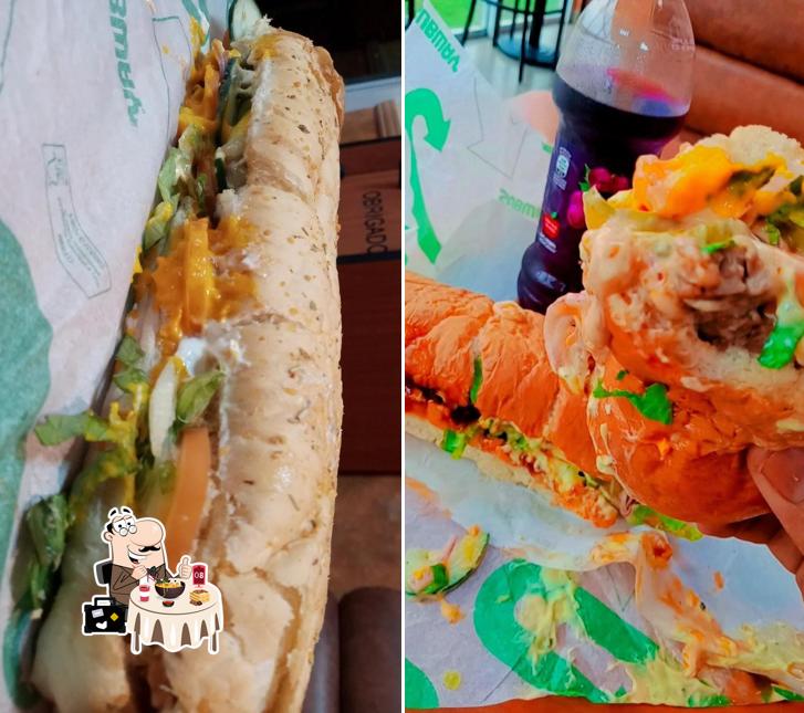 Platos en SUBWAY na Cooper Nações