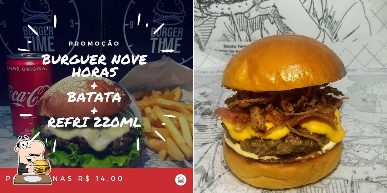 Delicie-se com um hambúrguer no Burger Time