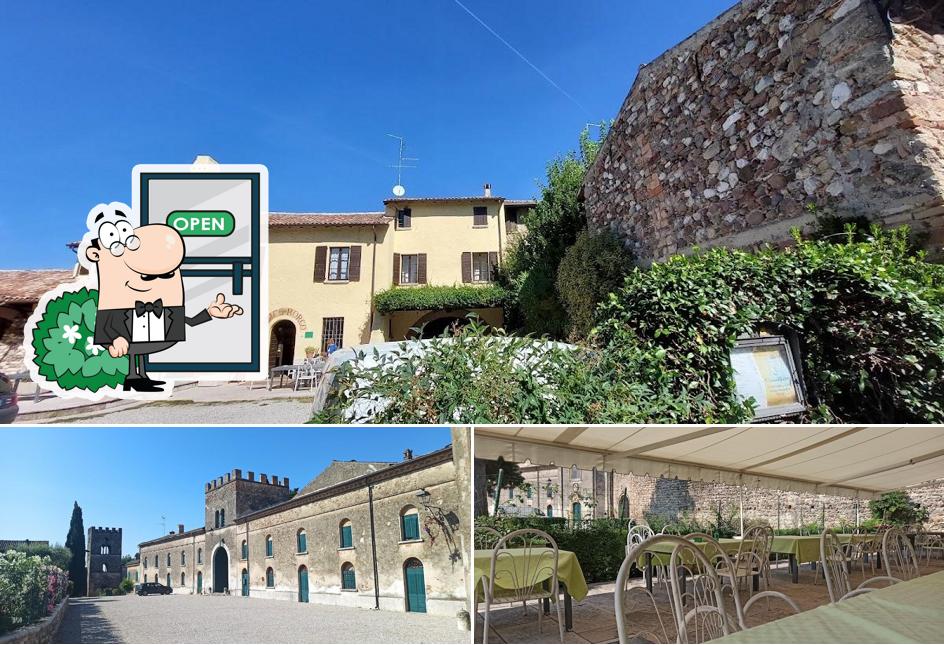 Dai un’occhiata alla immagine che mostra la esterno e interni di Ristorante Hotel Antico Borgo