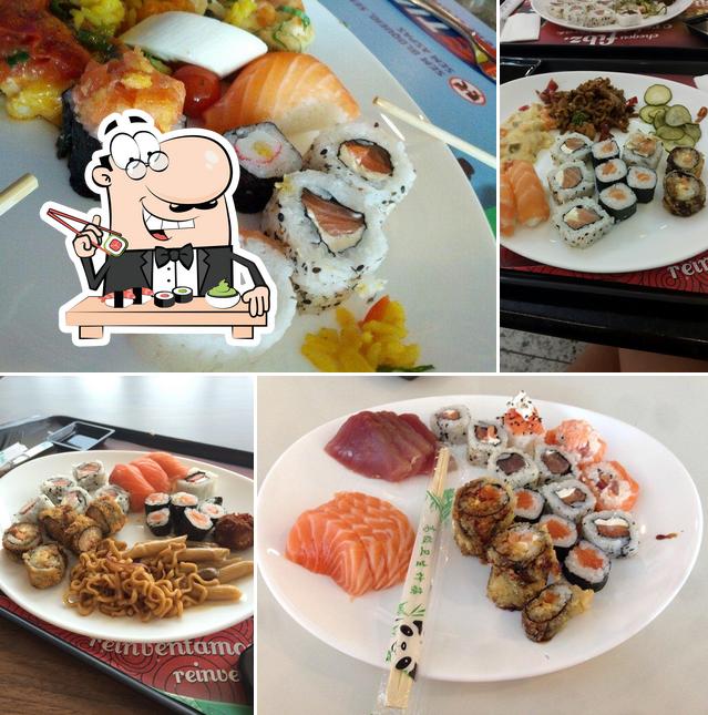 Experimente diferentes opções de sushi