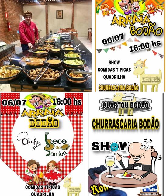 Comida em Restaurante e churrascaria Bodão