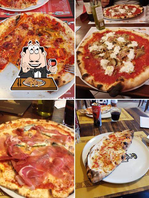 A Ristorante Pizzeria Gatto Matto, puoi assaggiare una bella pizza